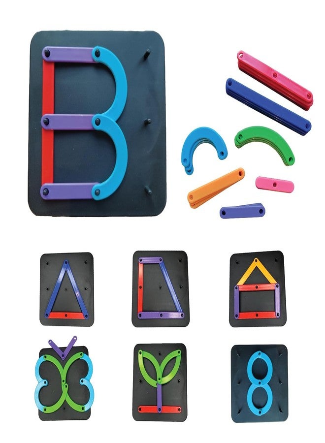 ROKTRY Multi Activity Construction Puzzle Toys for Kids,ABC Toys for Kids,Improves Vocabulary Educational &Creativety,Alphabets Numbers Shapes Puzzles ,Multi Activity Toys for Age Group of 3 + Year - Image 3